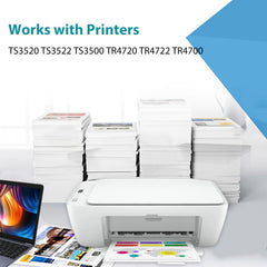 Relcolor black cartridge close-up of smart chip for fast printer recognition