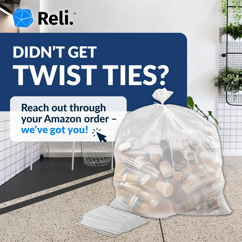 Reli roll pack showing 150 bags for extended use and fewer restocks