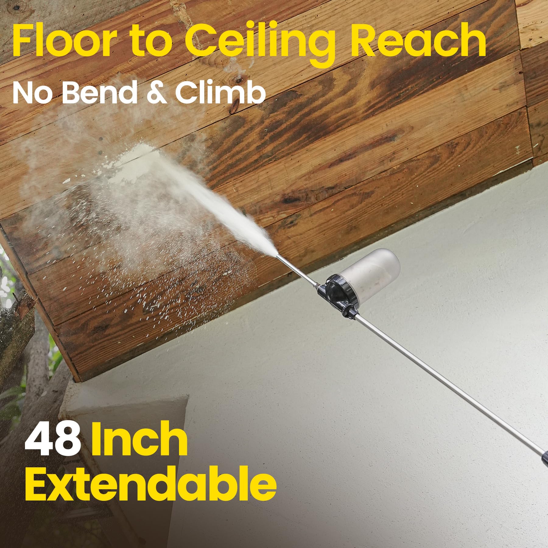 Relime extended four foot reach tube demonstrating safe access to high areas