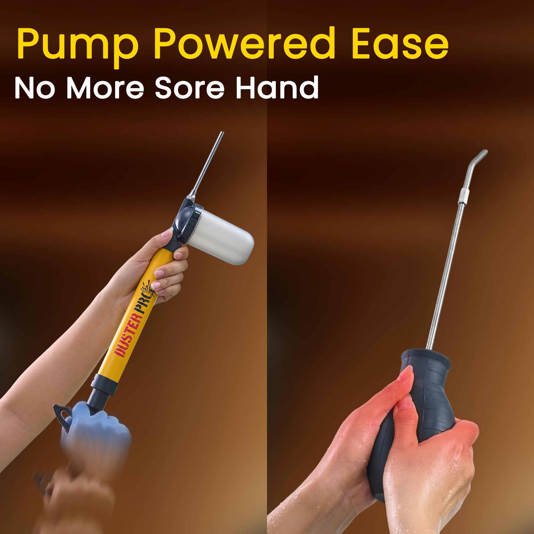 Relime wide-mouth hopper open for quick refill and reduced mess when reloading
