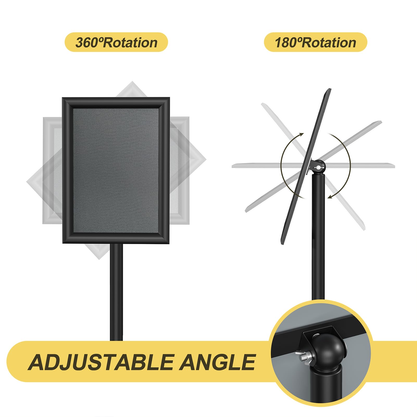 Relx height adjustment pole showing telescoping flexibility benefits