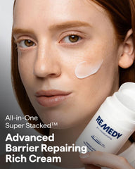 REMEDY cream texture close-up showing rich, smooth consistency for nourishment