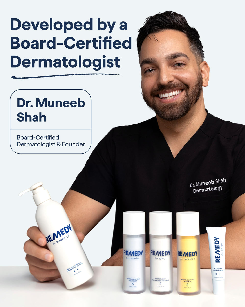 REMEDY product box showing minimal packaging and responsible presentation benefits