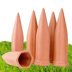 REMIAWY front view of six terracotta spikes showing product and packaging benefit convenience