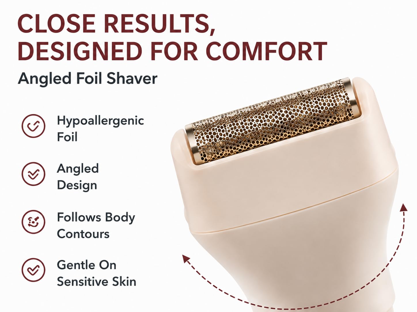 Remington rotating exfoliator head to reduce ingrown hairs
