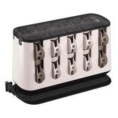 Remington front view of full 20-piece Shine Therapy set showing glossy finish benefit