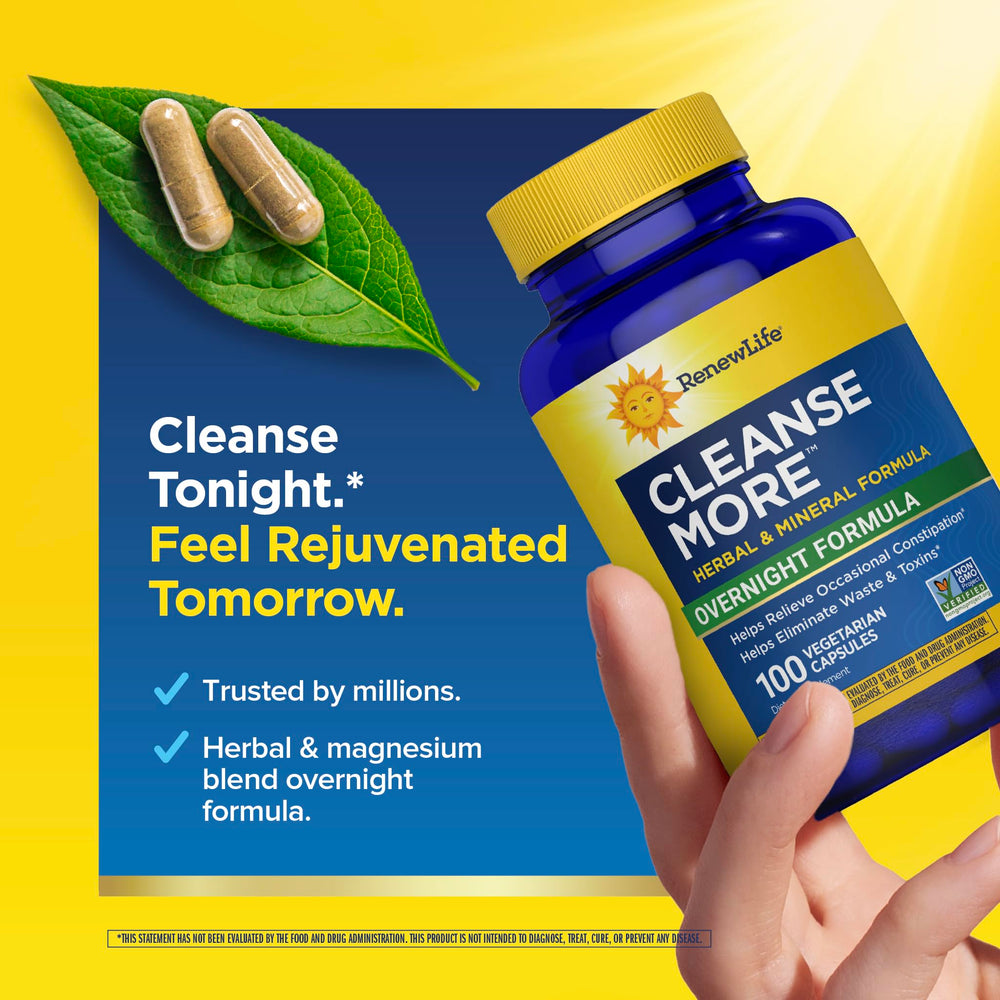 Renew Life label and ingredient list view showing magnesium and herbal blend