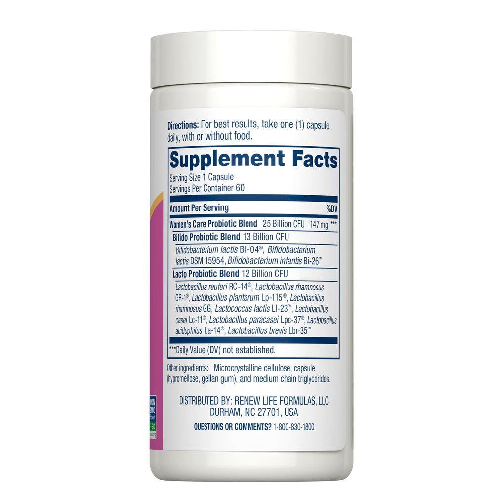 Renew Life close-up of delayed-release vegetarian capsule highlighting capsule quality and texture