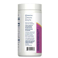 Renew Life product on bathroom counter with a glass of water showing convenient daily use