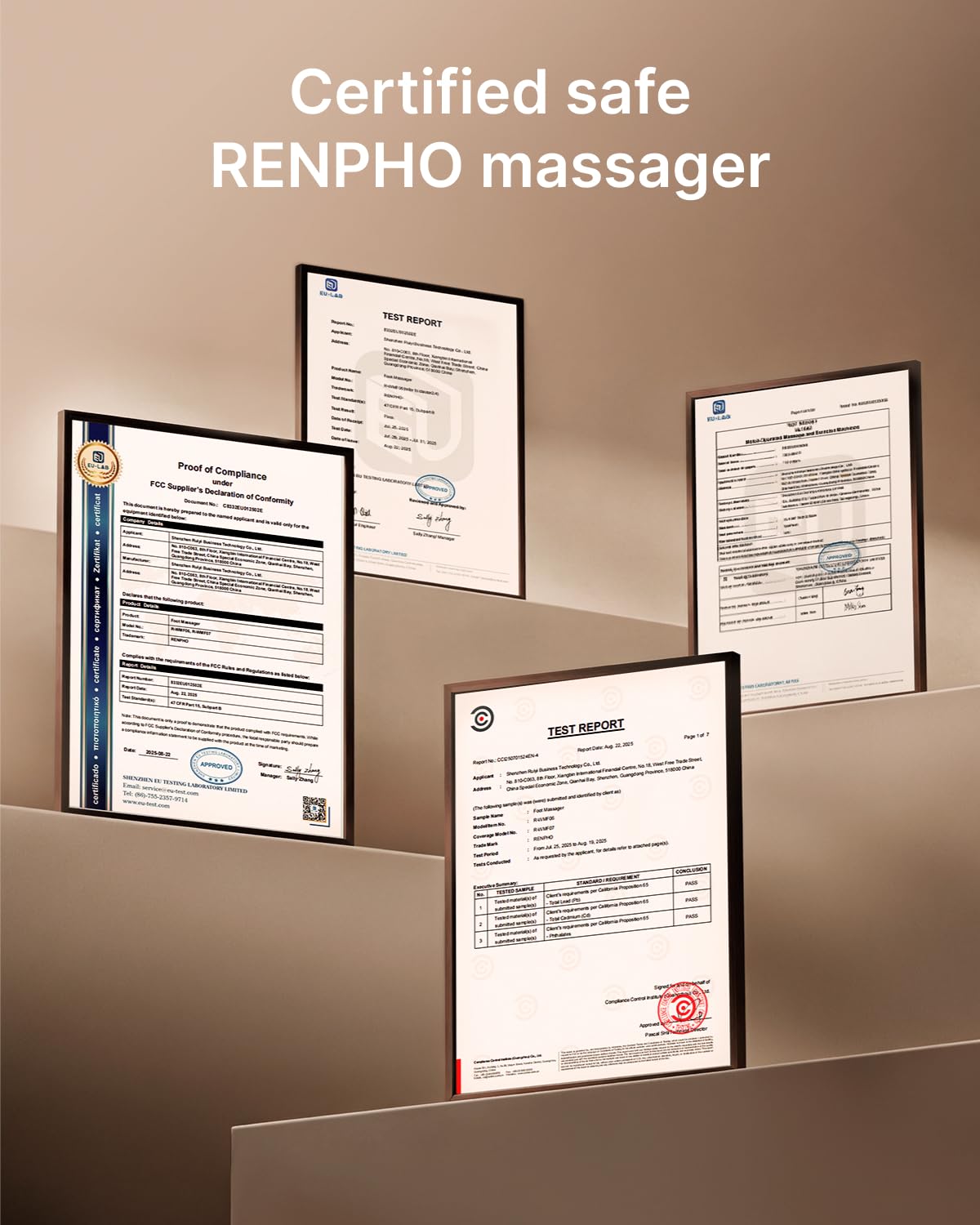 RENPHO massager in gift box presentation ideal for birthday or holiday giving