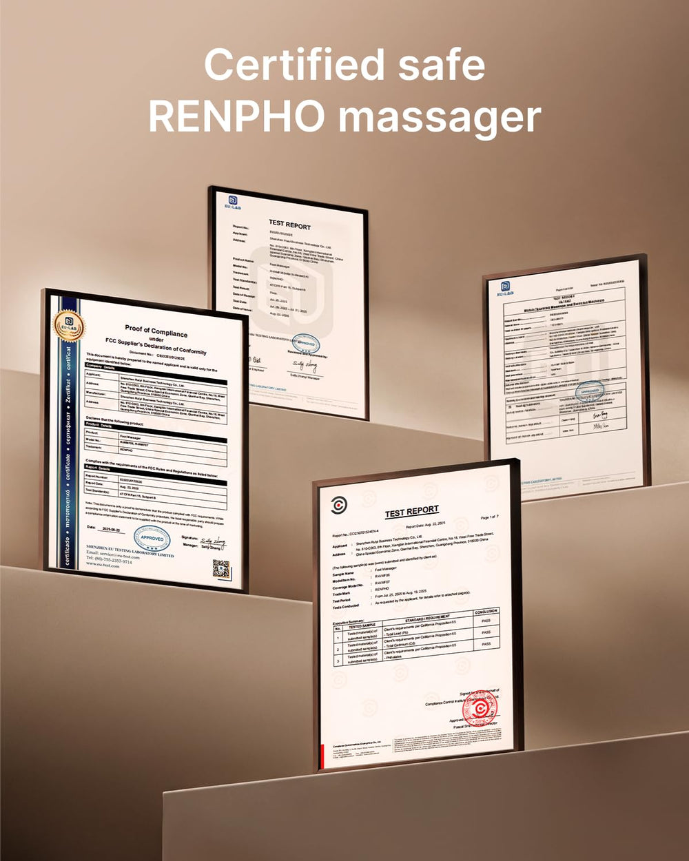 RENPHO massager in gift box presentation ideal for birthday or holiday giving