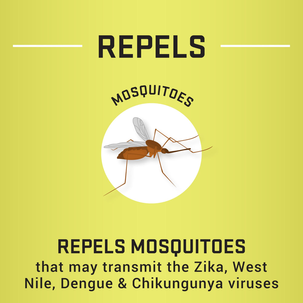 Repel label detail showing active ingredient oil of lemon eucalyptus for plant-based protection