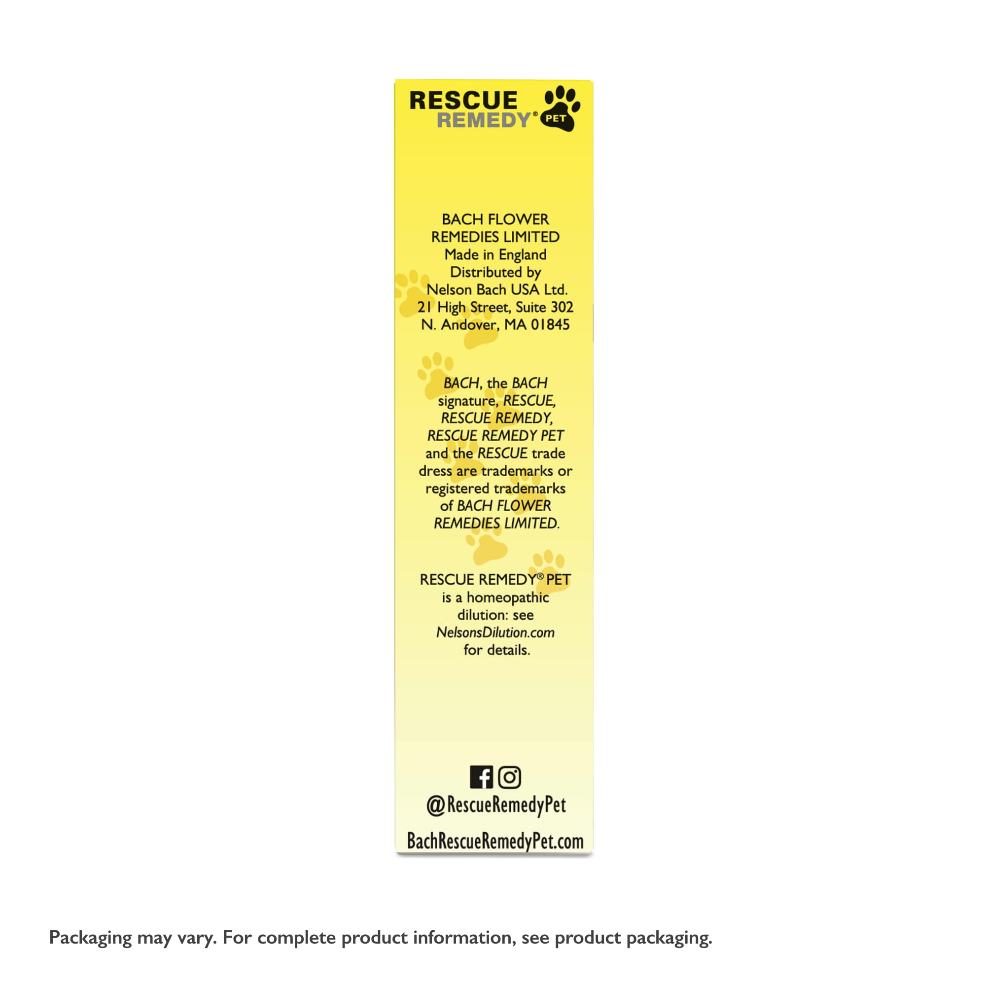 RESCUE box packaging displayed to show retail-ready look and product information