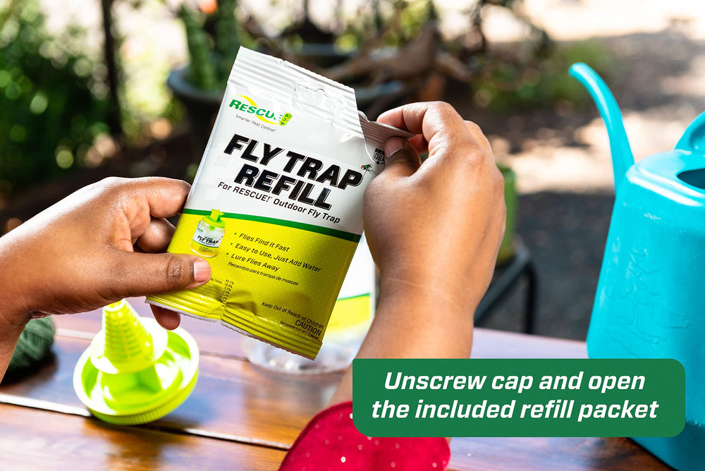 RESCUE! trap disassembled demonstrating reusable, low-waste benefit