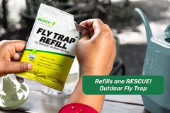 RESCUE! water-soluble pouch close-up demonstrating clean handling and quick dissolution