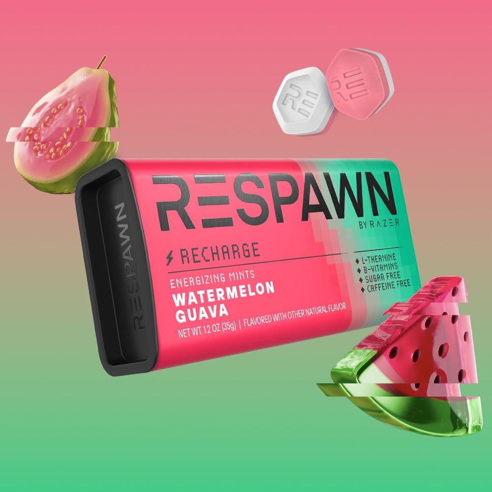 RESPAWN open tin close-up showing mint texture for easy access benefit