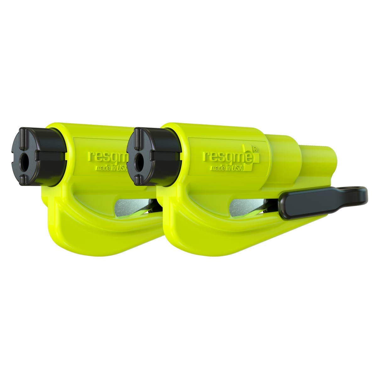 RESQME front view keychain showing compact safety tool for quick access