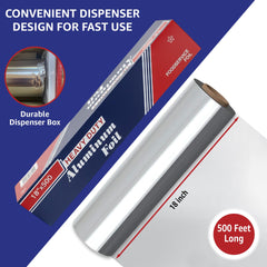RESTAURANT FEEDER foil lining a commercial sheet pan for easy cleanup and hygiene