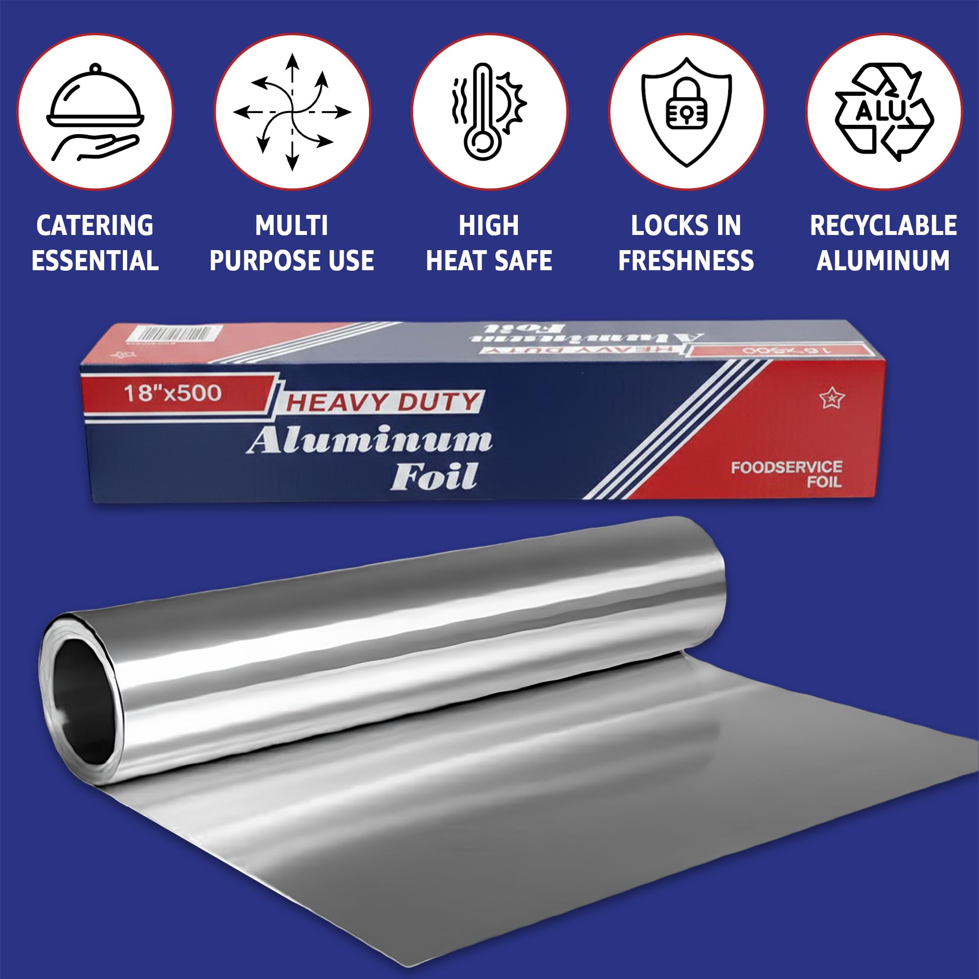 RESTAURANT FEEDER wide 18-inch roll unrolled across a sheet pan for coverage efficiency