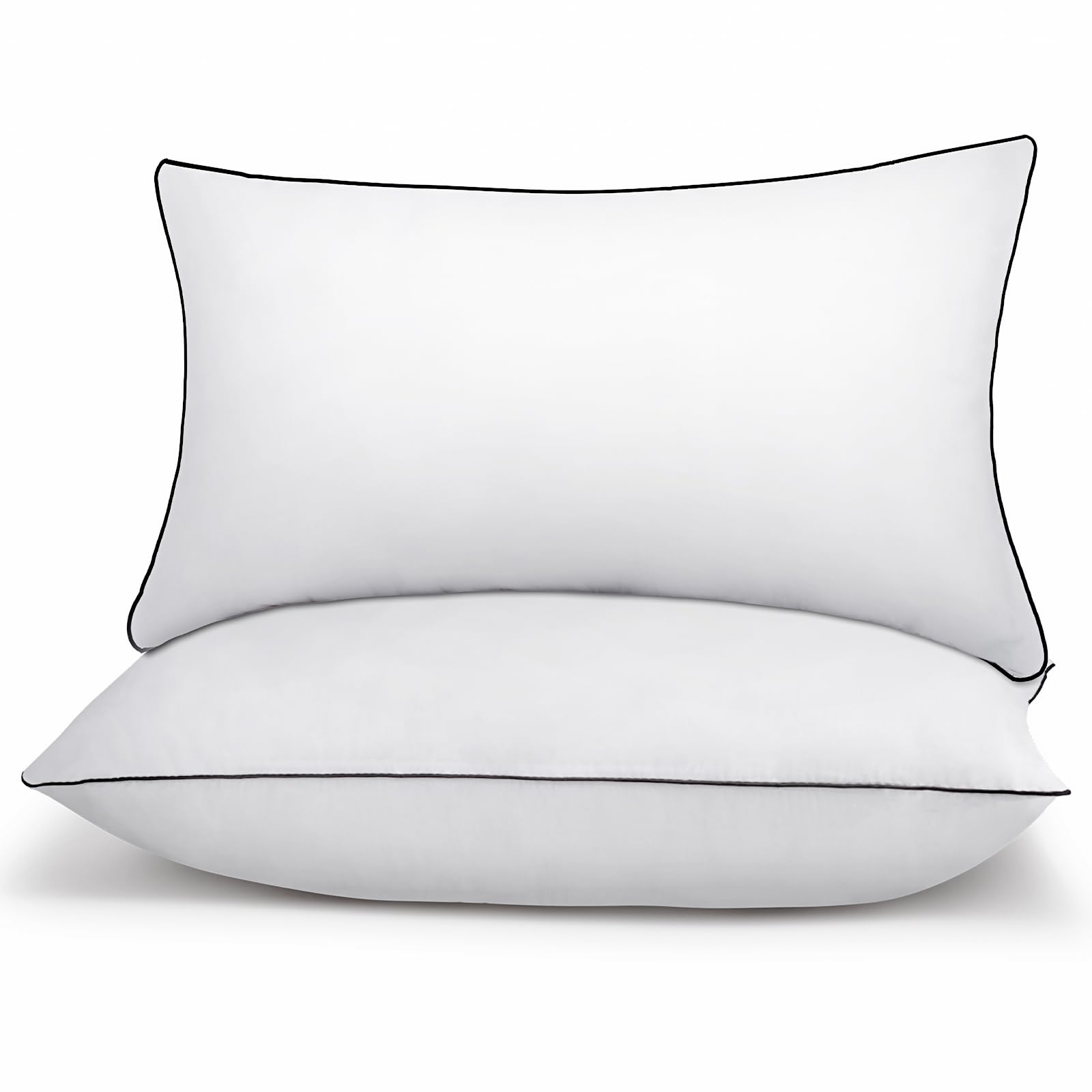 RESTOVIA front view of pillow pair showing tidy hotel-style appearance and comfort