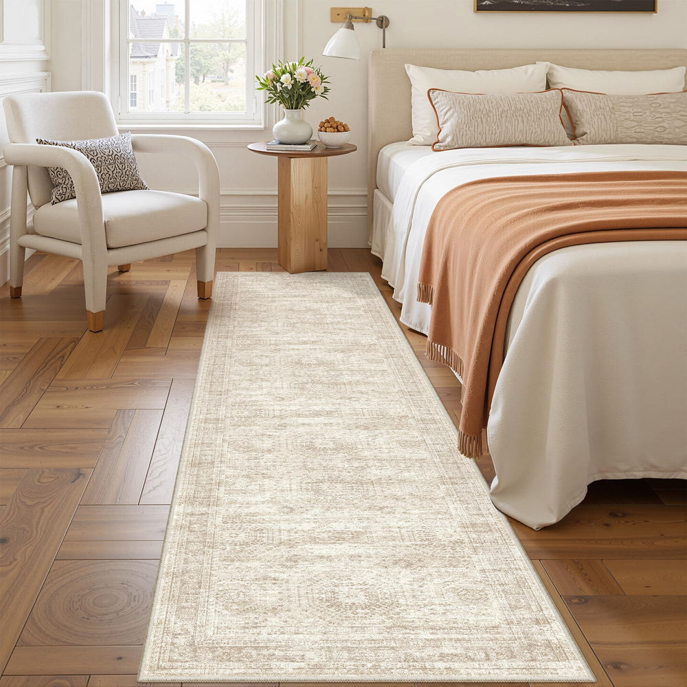Restydon in hallway setting laid runner creates warm path and protects flooring
