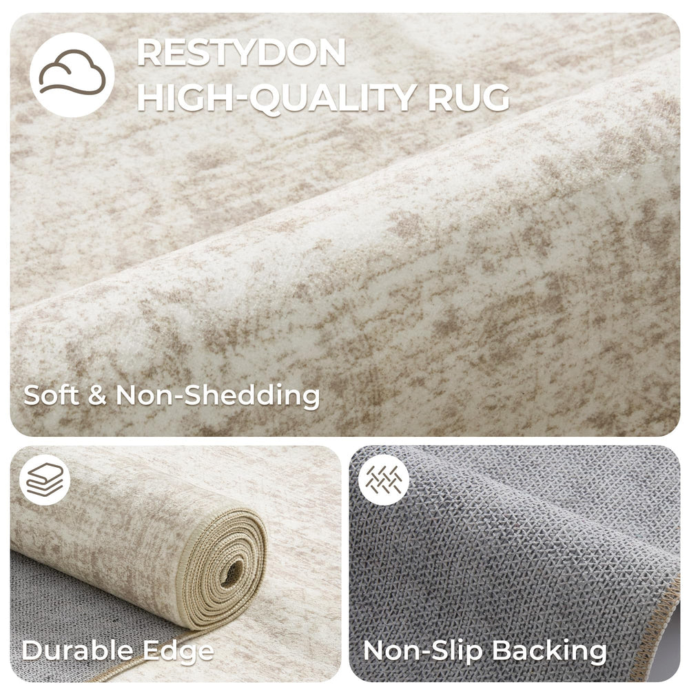 Restydon machine wash demo folded for cleaning, highlights easy maintenance