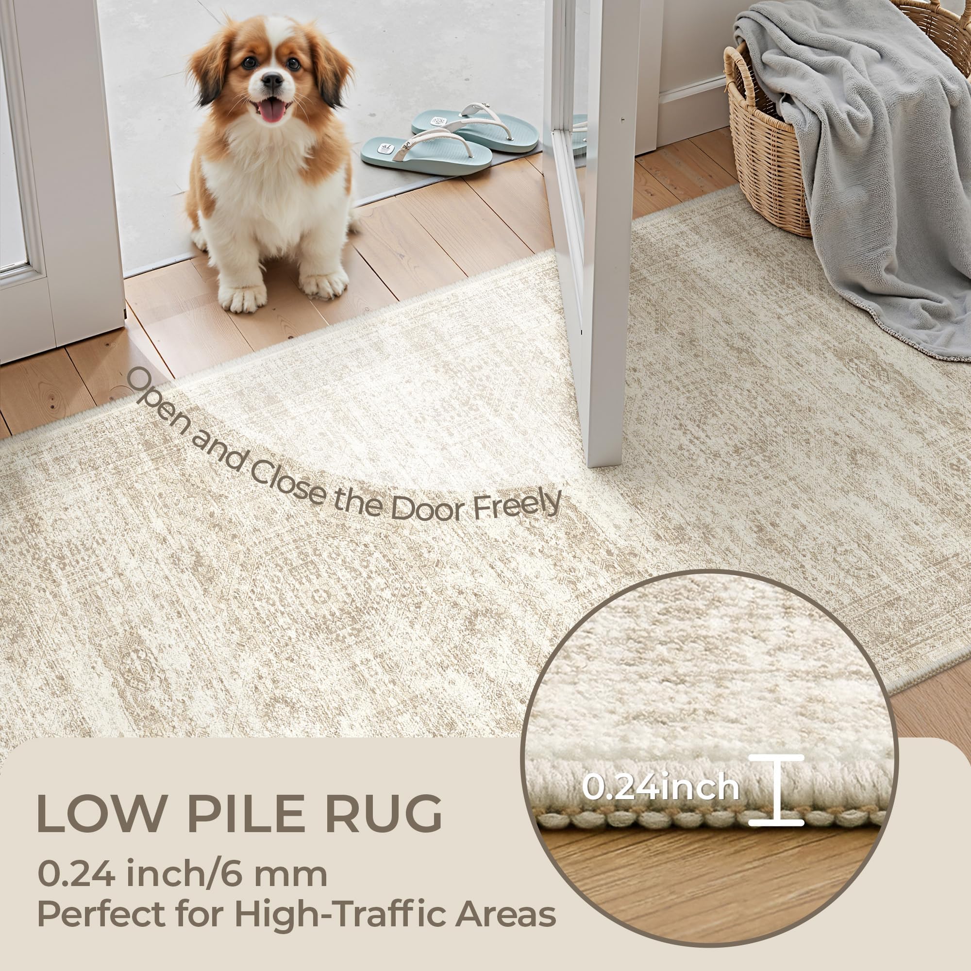 Restydon under door clearance showing thin profile, fits easily beneath doors