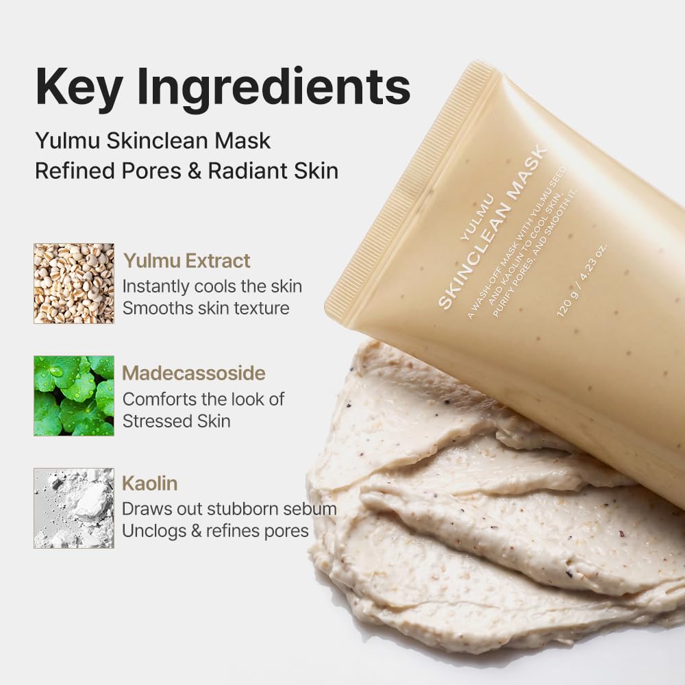 RETURNITY mask being applied on face demonstrating gentle exfoliation