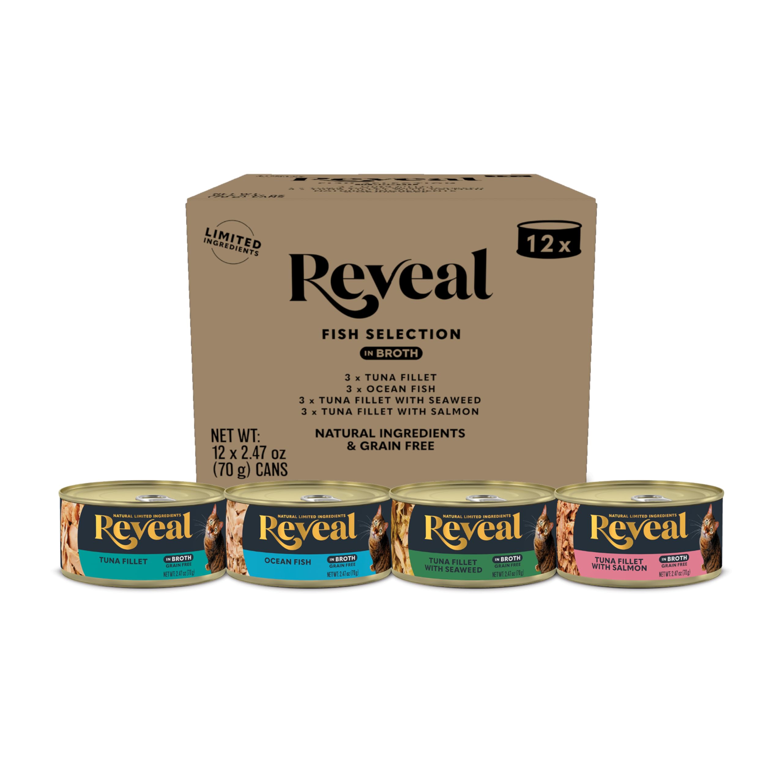 Reveal front packaging 12-pack showing variety and convenience