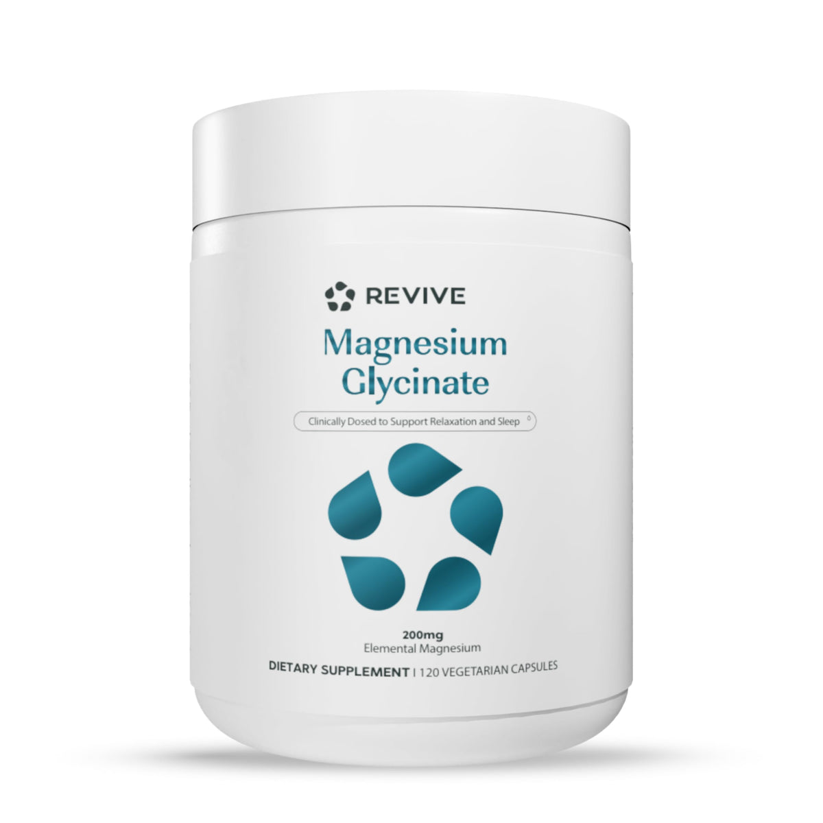 Revive MD bottle front showing clean label and 120 capsules benefit clarity