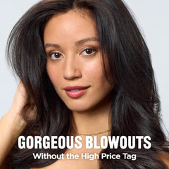 REVLON close-up of 2.8-inch oval ceramic barrel illustrating smoothing and shine benefits