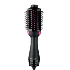 REVLON front view of black Volumizer showing full device, sleek finish benefits faster styling