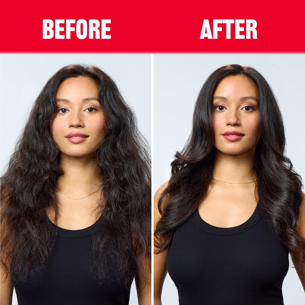 REVLON styling in use on long hair demonstrating one-step drying and volumizing benefits