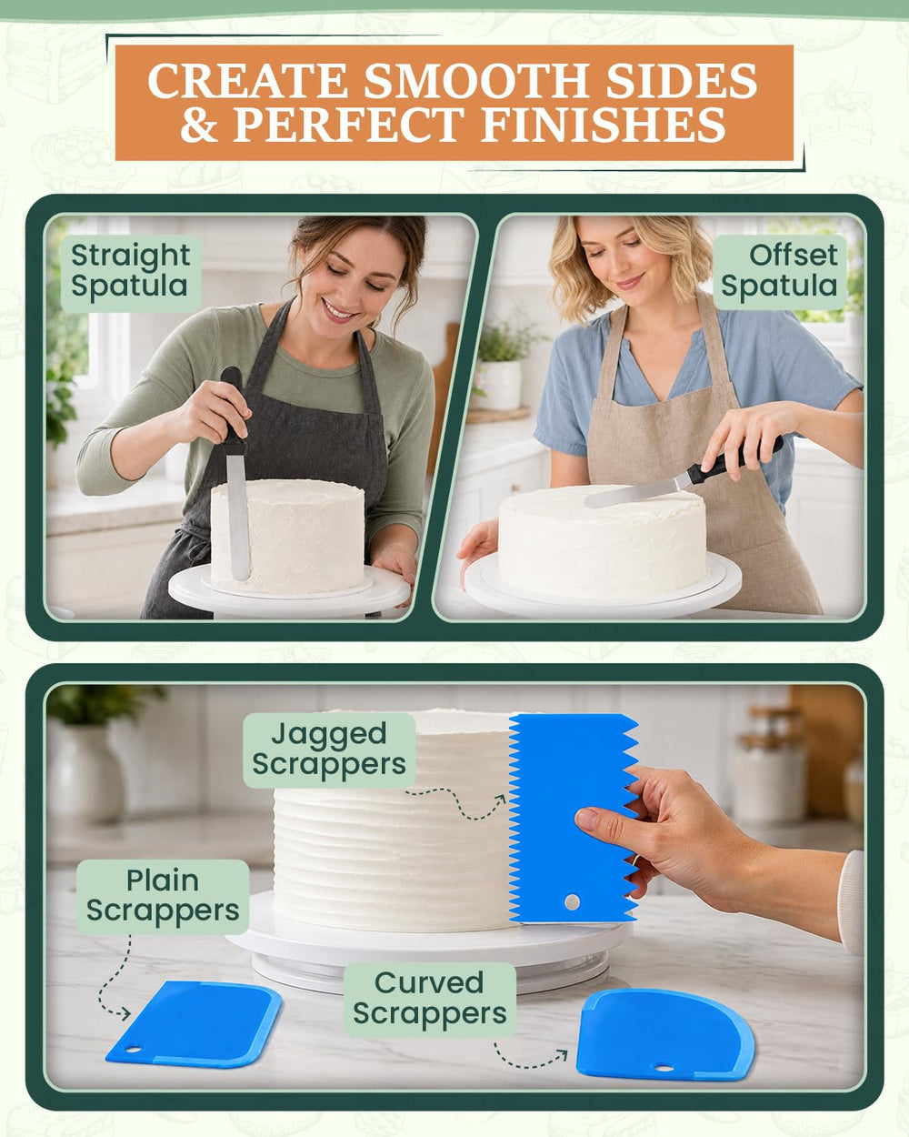 RFAQK spatulas, scrapers and leveler for even layers and smooth finish