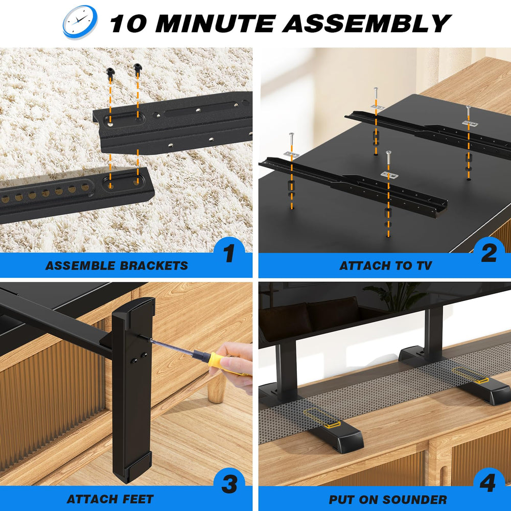Rfiver assembly parts and tools laid out for fast, drill-free installation