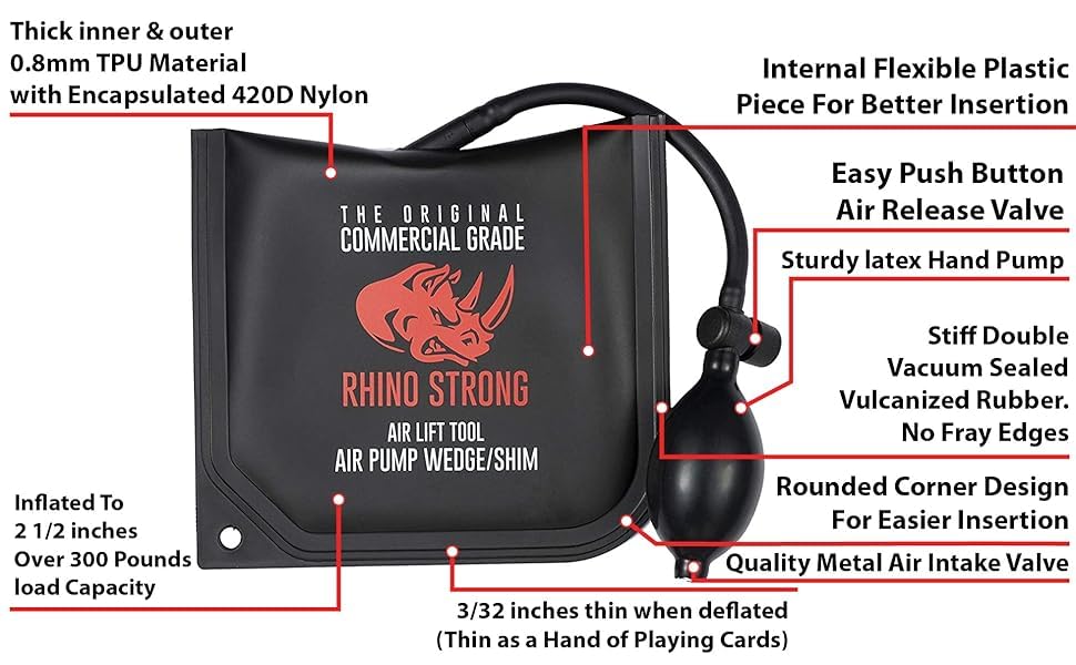 Rhino Strong bag lifting countertop underside to demonstrate safe support