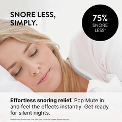 Rhinomed demonstration inserting dilator, illustrating easier nighttime breathing