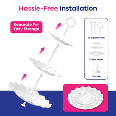 RICCLE rectangular tray detail showing smooth surface for easy serving and cleaning benefit