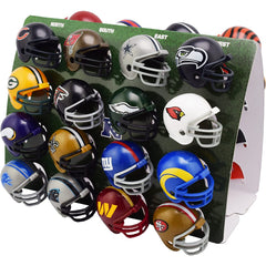 Riddell close-up of miniature helmet detail highlighting accurate team colors and logo clarity