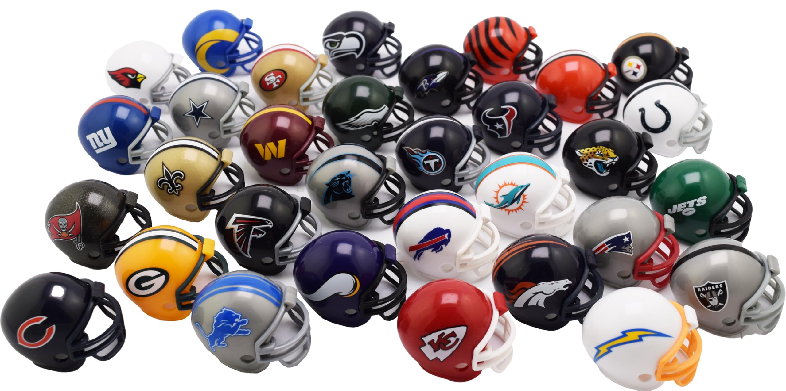 Riddell helmet held in hand for size comparison showing gumball-scale convenience and portability
