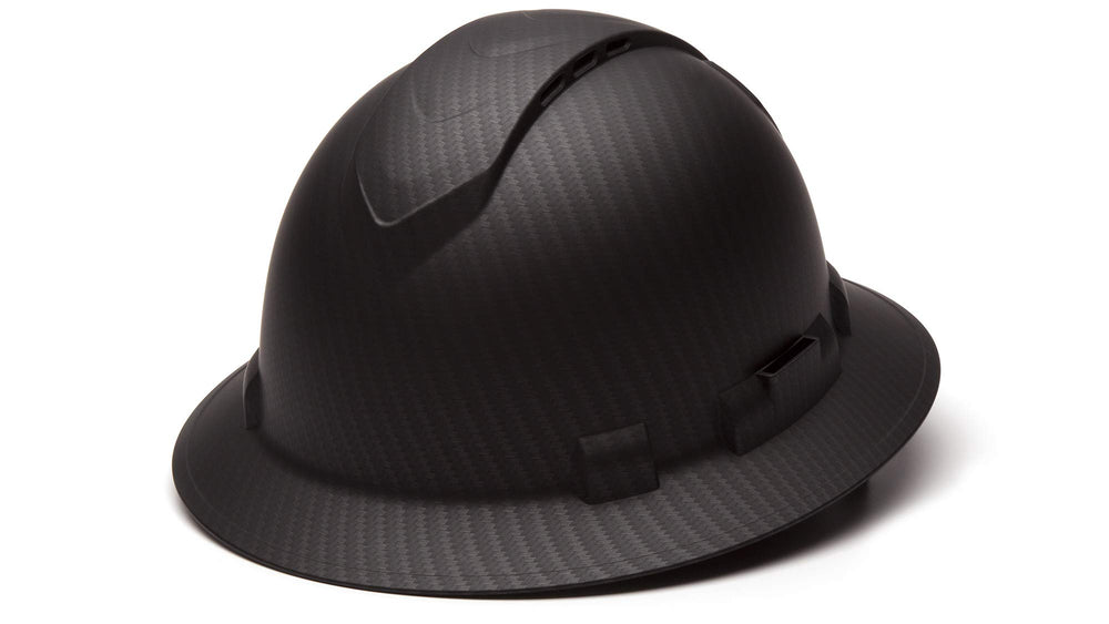 Ridgeline Pyramex front view showing full brim and professional matte finish benefit
