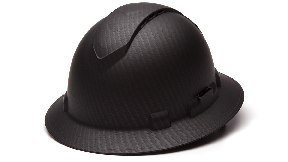 Ridgeline Pyramex front view showing full brim and professional matte finish benefit