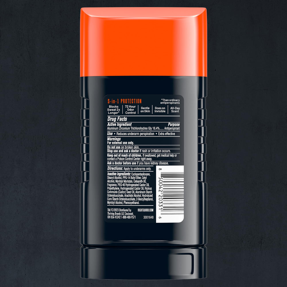 Right Guard close-up of invisible solid texture illustrating smooth, non-staining glide