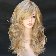 RightOn close-up of curly synthetic fiber texture highlighting realistic shine