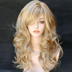 RightOn side profile displaying bangs and layered waves for face framing