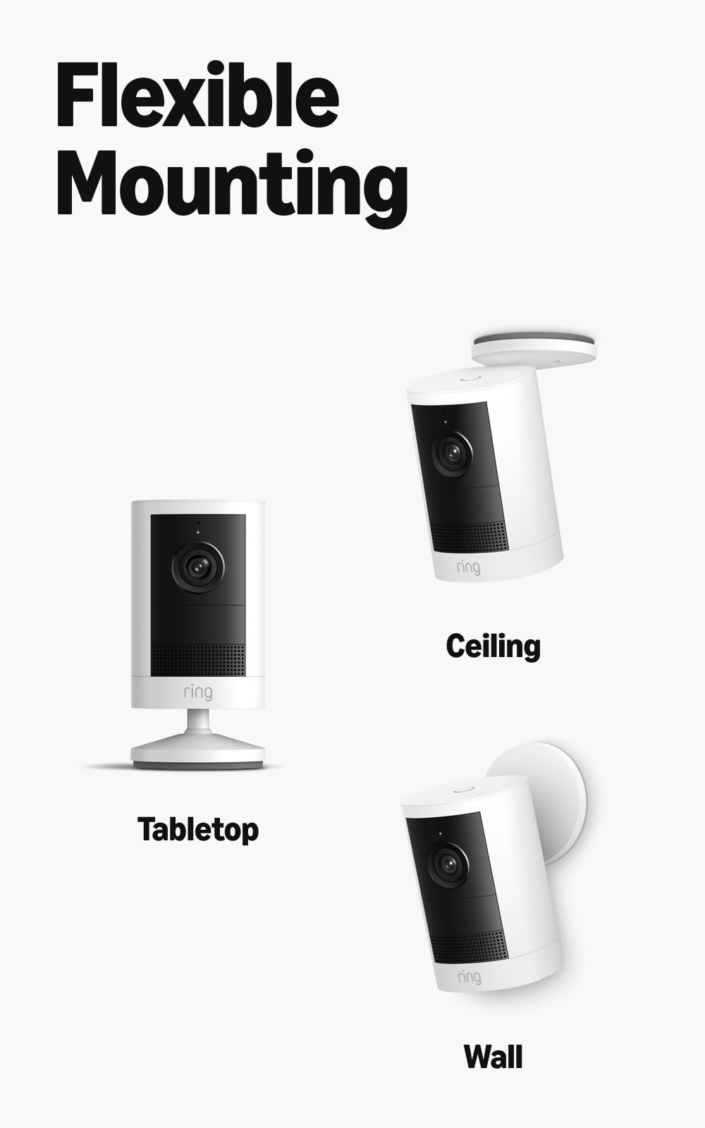 Ring app Live View on smartphone showing instant access and two-way talk benefit