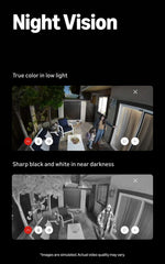 Ring Outdoor Cam 2K lens detail highlighting 2K image sensor clarity benefit