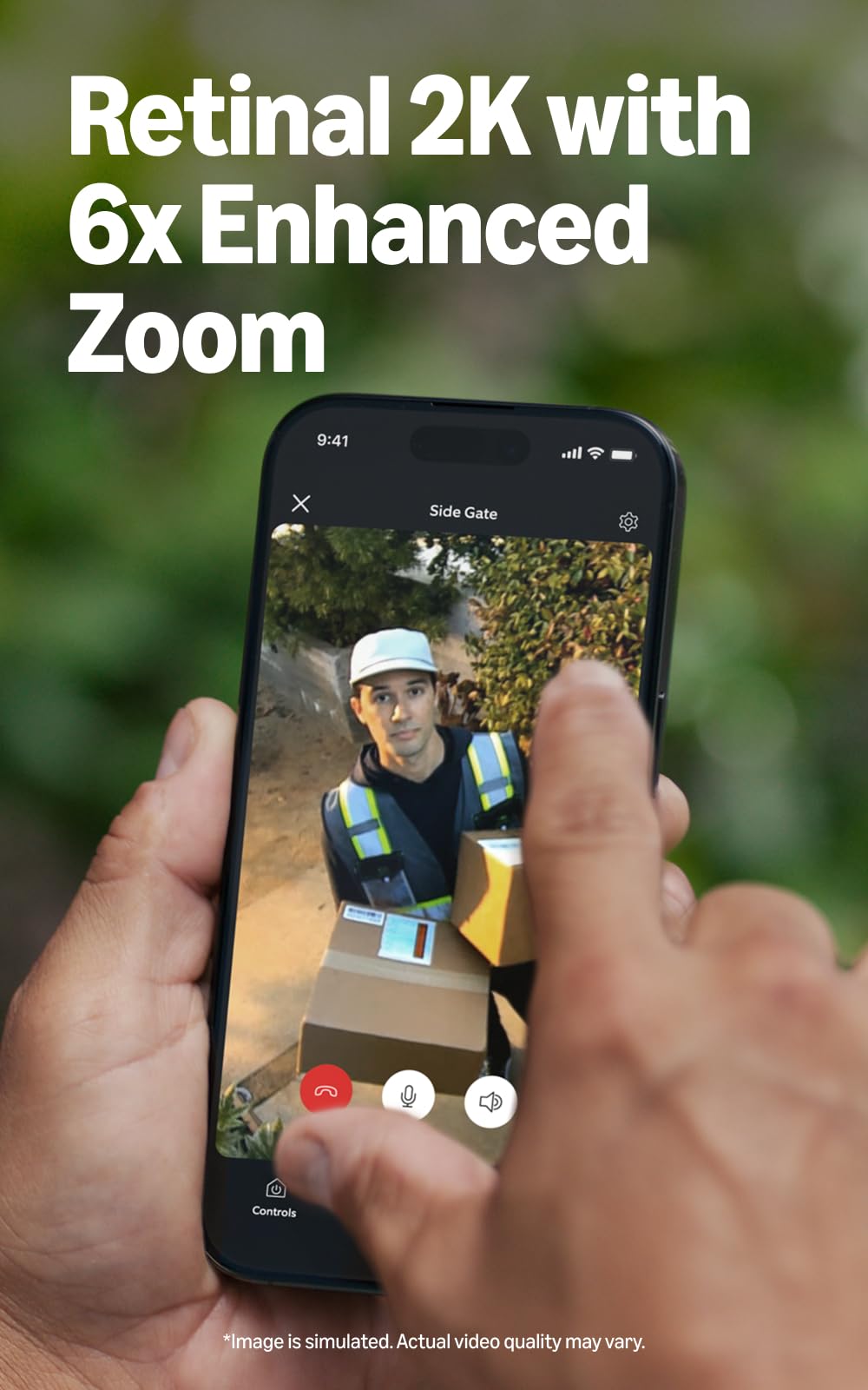 Ring Outdoor Cam 2K next to a soda can showing scale and unobtrusive placement benefit