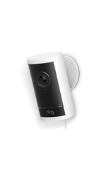 Ring Outdoor Cam 4K Pro front view showing sleek black design and lens — clear curbside monitoring