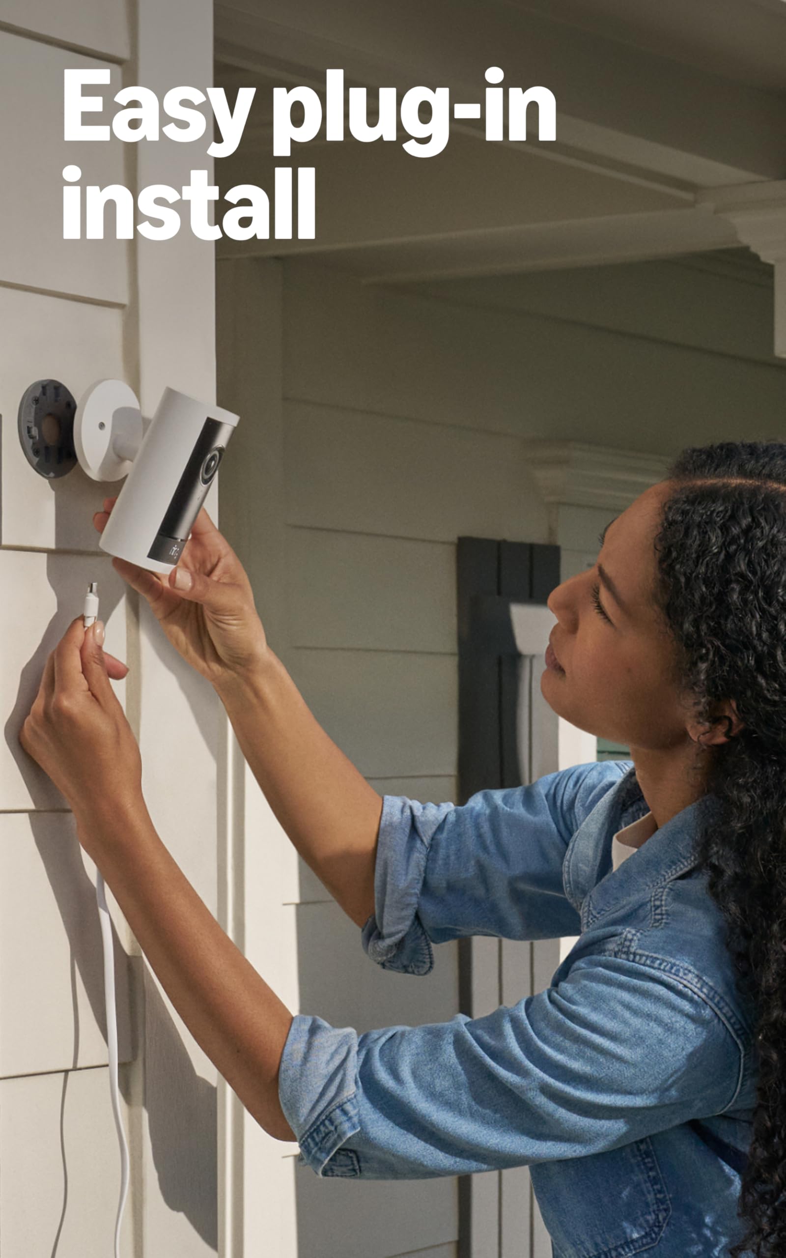 Ring Outdoor Cam 4K Pro in low-light color mode showing true color video — improved evening visibility
